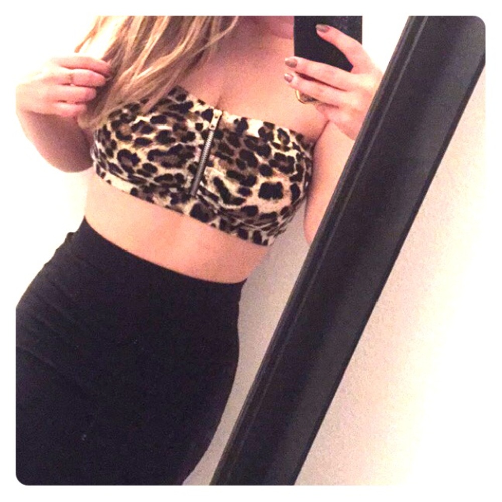 Animal Print Crop Top
